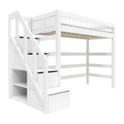 LIFETIME Kidsrooms LifeTime Breeze Hoogslaper – Trapkast – Luxe Lattenbodem Online