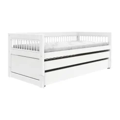 LIFETIME Kidsrooms LifeTime Breeze Kajuitbed – Logeerbed en bedlade – Luxe lattenbodem New
