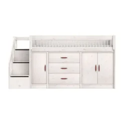 LIFETIME Kidsrooms LIFETIME Halfhoogslaper – All‑In‑One / Premium White Wash Best