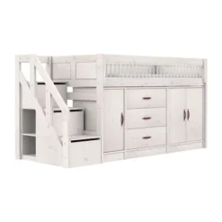 LIFETIME Kidsrooms LIFETIME Halfhoogslaper – All‑In‑One / Premium White Wash Best