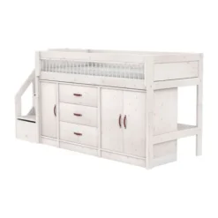 LIFETIME Kidsrooms LIFETIME Halfhoogslaper – All‑In‑One / Premium White Wash Best