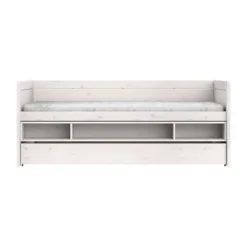 LIFETIME Kajuitbed Met Bedlade - White Wash Wit Best