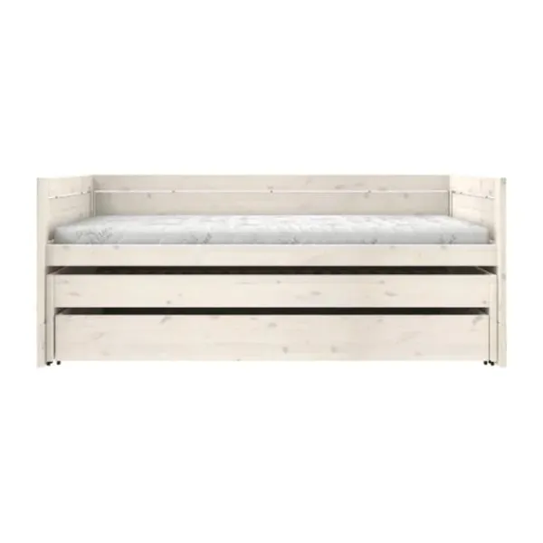 LIFETIME Kajuitbed Met Logeerbed - White Wash Wit Sale