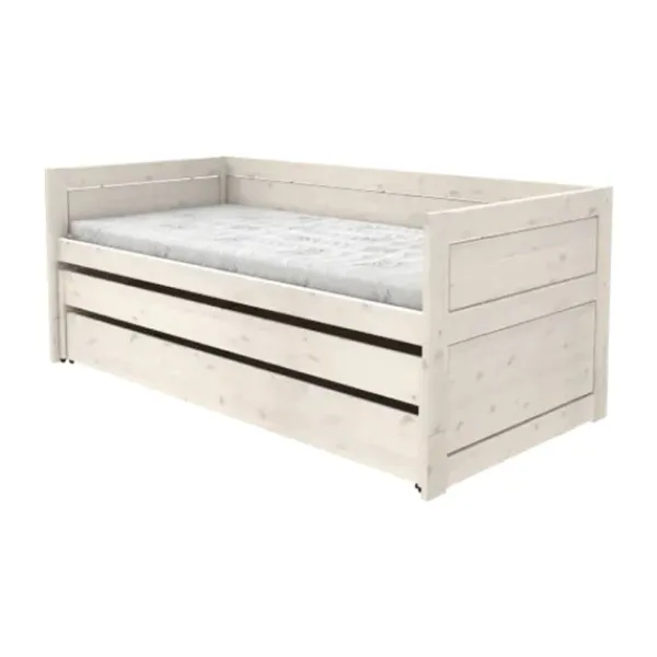 LIFETIME Kajuitbed Met Logeerbed - White Wash Wit Sale