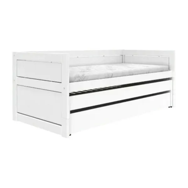 LIFETIME Kajuitbed Met Logeerbed - White Wash Wit Sale