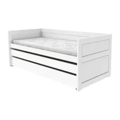 LIFETIME Kajuitbed Met Logeerbed - White Wash Wit Sale