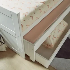 LIFETIME Kajuitbed Met Logeerbed - White Wash Wit Sale
