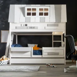 LIFETIME Kidsroom Avonturenbed - My Hangout - Premium Rolbodem Wit New