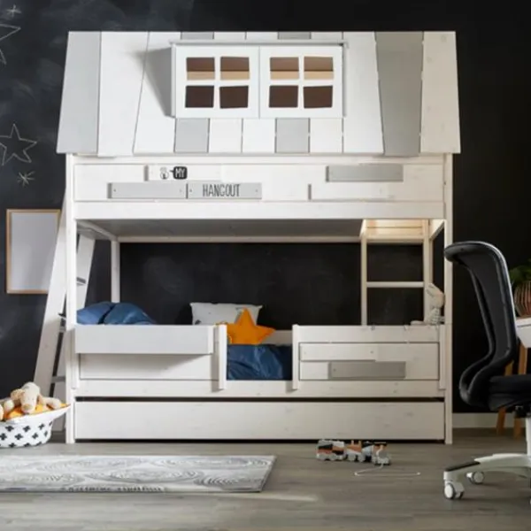 LIFETIME Kidsroom Avonturenbed - My Hangout - Premium Rolbodem Wit New