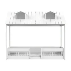 LIFETIME Kidsrooms LIFETIME Kidsroom Huisbed Beach House 2‑In‑1 - Premium Rolbodem - Wit New