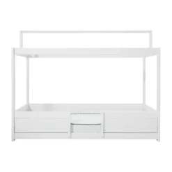 LIFETIME Kidsrooms 4 in 1 Bedcombinatie Met Dak Wit Gelakt New