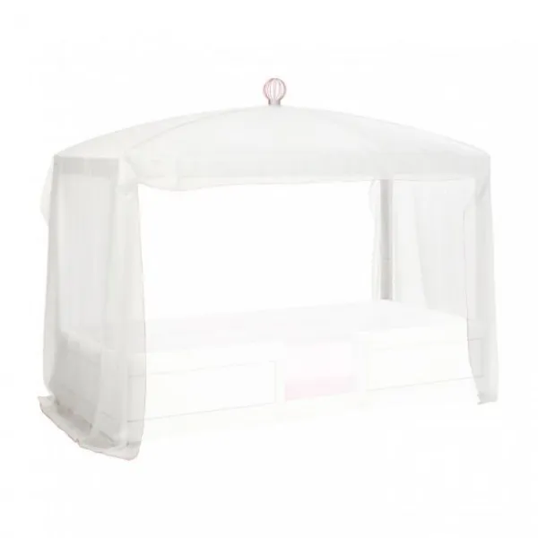 LIFETIME Kidsrooms 4 in 1 Hemelbedcombinatie Luxe Gelakt Wit Outlet