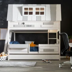 LIFETIME Kidsrooms Avonturenbed Hangout Luxe Whitewash Wit Outlet