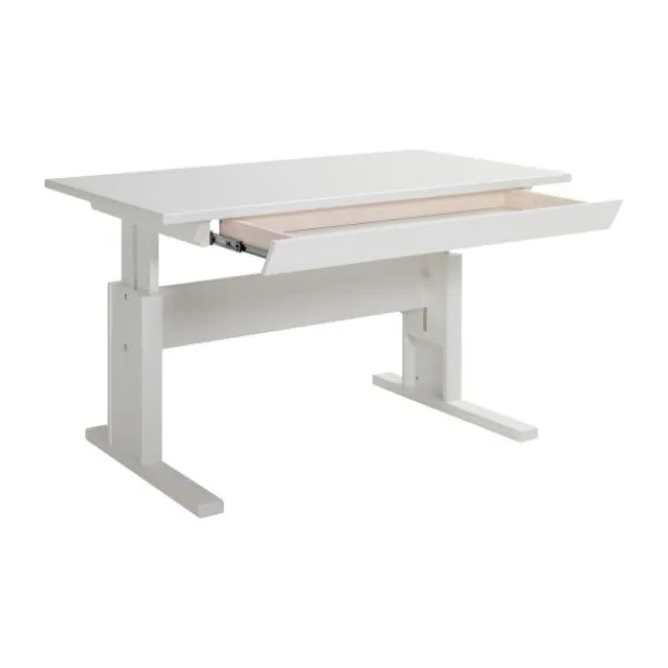 LIFETIME Kidsrooms Bureau Klein Verstelbaar Met Lade Whitewash Wit Best