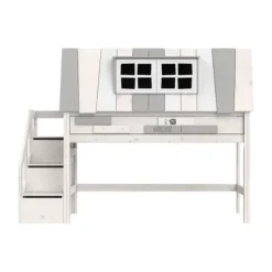 LIFETIME Kidsrooms Halfhoogslaper - My Hangout - Luxe Lattenbodem - Wit Gelakt Hot