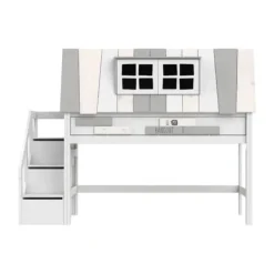 LIFETIME Kidsrooms Halfhoogslaper - My Hangout - Luxe Lattenbodem - Wit Gelakt Hot