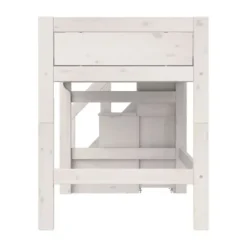 LIFETIME Kidsrooms Halfhoogslaper met Trapkast – 90x200 cm – Premium Rolbodem Wit Online