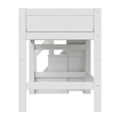 LIFETIME Kidsrooms Halfhoogslaper met Trapkast – 90x200 cm – Premium Rolbodem Wit Online