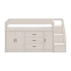 LIFETIME Kidsrooms Halfhoogslaper All-In-One Whitewash Outlet