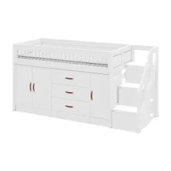 LIFETIME Kidsrooms Halfhoogslaper All-In-One Whitewash Outlet