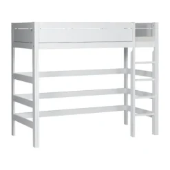 LIFETIME Kidsrooms Hoogslaper Luxe Rechte Trap Whitewash Hot