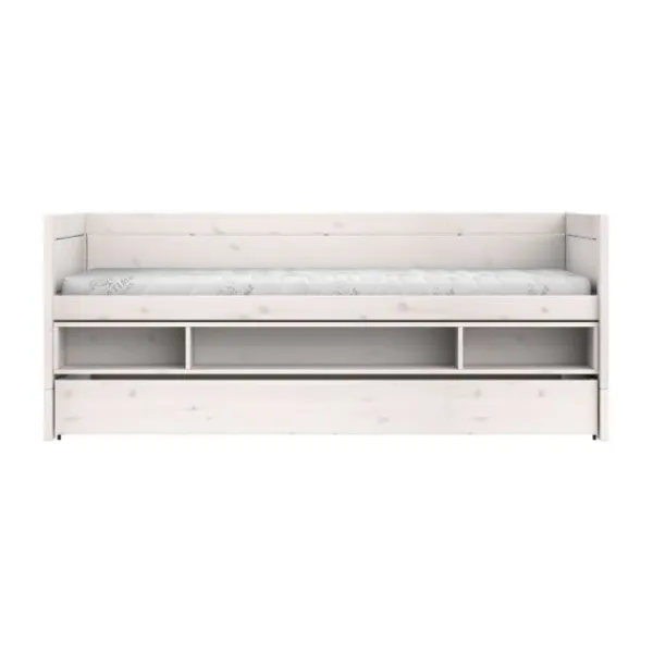 LIFETIME Kidsrooms Kajuitbed Met Opbergbox en Bedlade - Whitewash Best