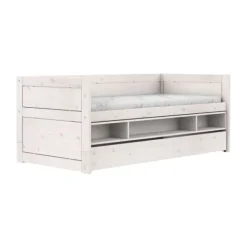 LIFETIME Kidsrooms Kajuitbed Met Opbergbox en Bedlade - Whitewash Best