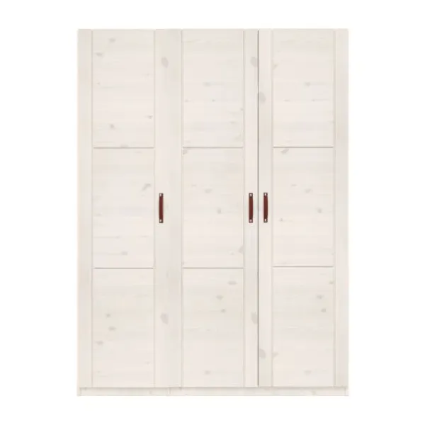 LIFETIME Kidsrooms Kledingkast 3-Deurs - White Wash Hot