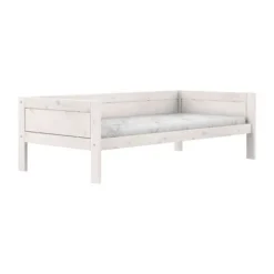 LIFETIME Kidsrooms Original Eenpersoonsbed - Premium Rolbodem - White Wash New