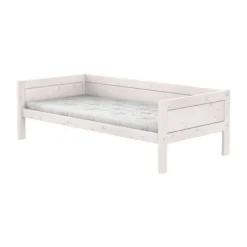 LIFETIME Kidsrooms Original Eenpersoonsbed - Premium Rolbodem - White Wash New