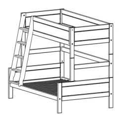 LIFETIME Kidsrooms Stapelbed Family Luxe Whitewash 140 x 200 cm Sale