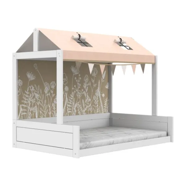 LIFETIME Kidsrooms LIFETIME Montessoribed Met Dakconstructie - Wit