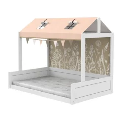 LIFETIME Kidsrooms LIFETIME Montessoribed Met Dakconstructie - Wit