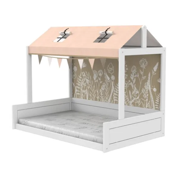 LIFETIME Kidsrooms LIFETIME Montessoribed Met Dakconstructie - Wit