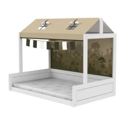 LIFETIME Kidsrooms LIFETIME Montessoribed Met Dakconstructie - Wit