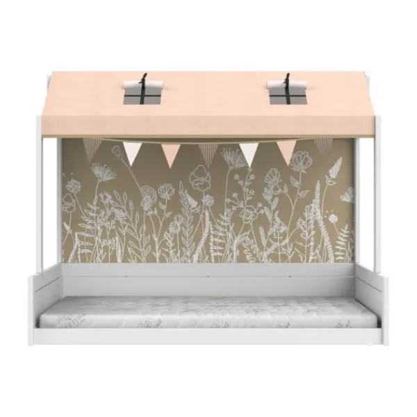 LIFETIME Kidsrooms LIFETIME Montessoribed Met Dakconstructie - Wit