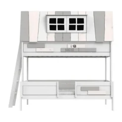 LIFETIME My Hangout Stapelbed - White Wash Wit Hot