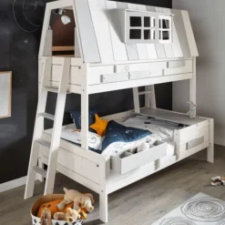 LIFETIME My Hangout Stapelbed - White Wash Wit New