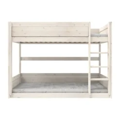 LIFETIME Kidsrooms LifeTime Stapelbed – Laag – Luxe Lattenbodem – White-Wash New