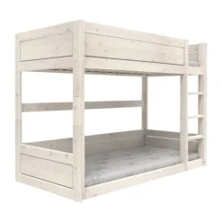 LIFETIME Kidsrooms LifeTime Stapelbed – Laag – Rolbodem – White-Wash Discount
