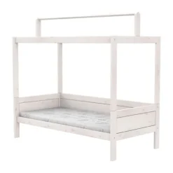 LIFETIME Kidsrooms Original Bed + Dakframe – Premium Rolbodem – 90×200 cm Wit Sale