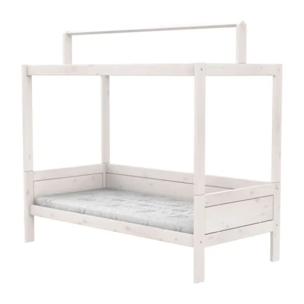 LIFETIME Kidsrooms Original Bed + Dakframe – Premium Rolbodem – 90×200 cm Wit Sale