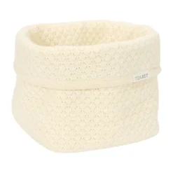 Little Dutch Pure Commodemandje Klein - 15 x 15 x 15 cm - Gebreid - Soft White Sale