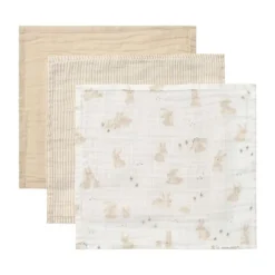 Little Dutch Baby Bunny Monddoekjes - 3 Stuks - 25 x 25 cm New