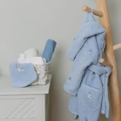 Little Dutch Badjas Geborduurd - Maat 98/104 - Blue