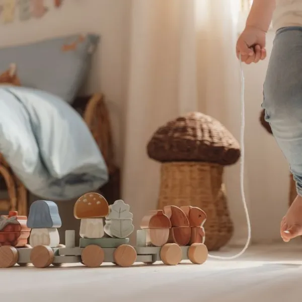 Little Dutch Forest Friends Eekhoorn Blokkentrein Hot