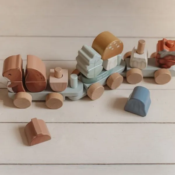 Little Dutch Forest Friends Eekhoorn Blokkentrein Hot