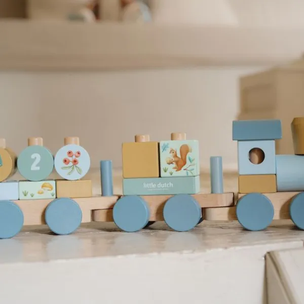 Little Dutch Forest Friends Blokkentrein Online