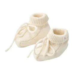 Little Dutch Gebreide Slofjes - Off White Hot