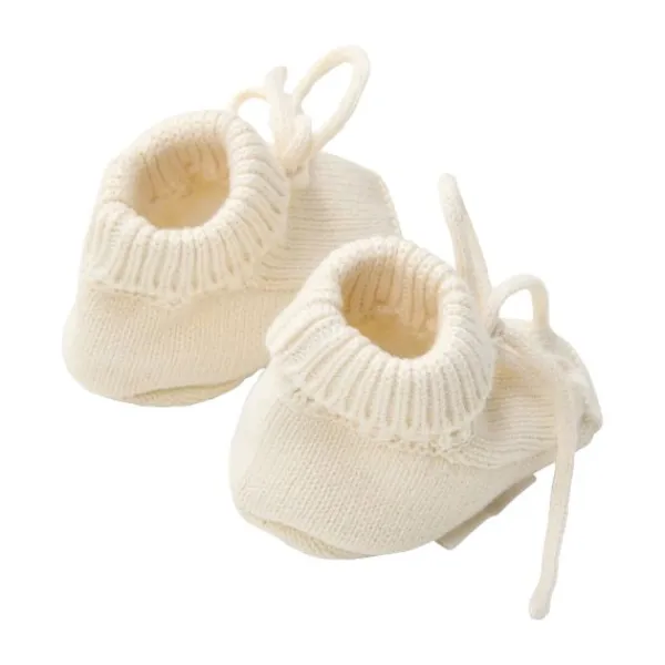 Little Dutch Gebreide Slofjes - Off White Hot